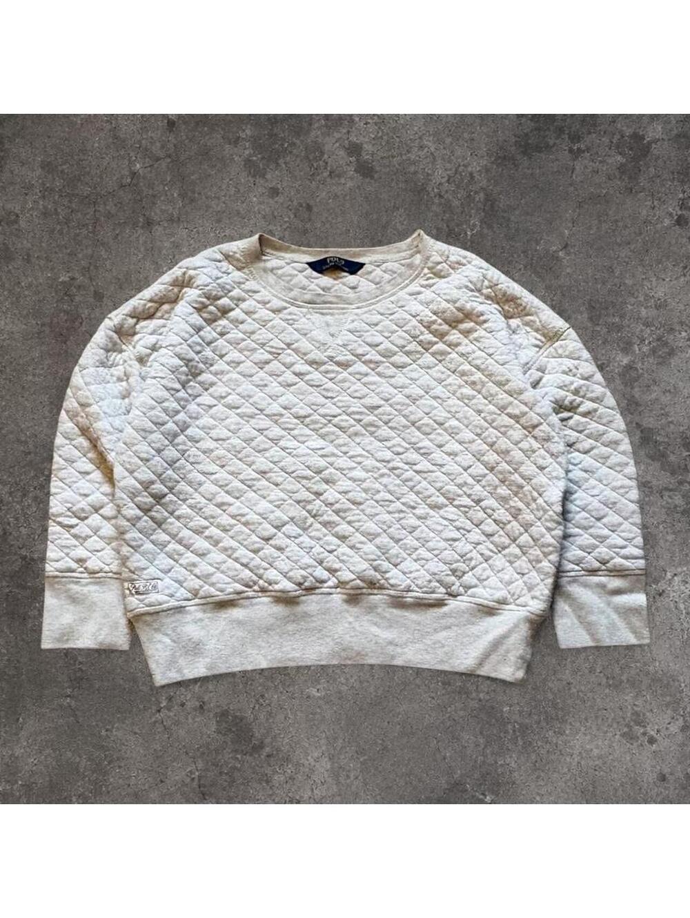 Beautiful Polo Ralph Lauren quilted diamond pattern sweatshirt